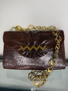 Vintage Dal Co Exotic Leather Bag & matching small Wallet